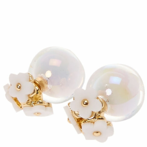 white flower trio front & back - Picture 1 of 2